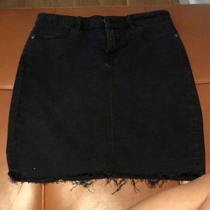 Black demin skirt . Never used
